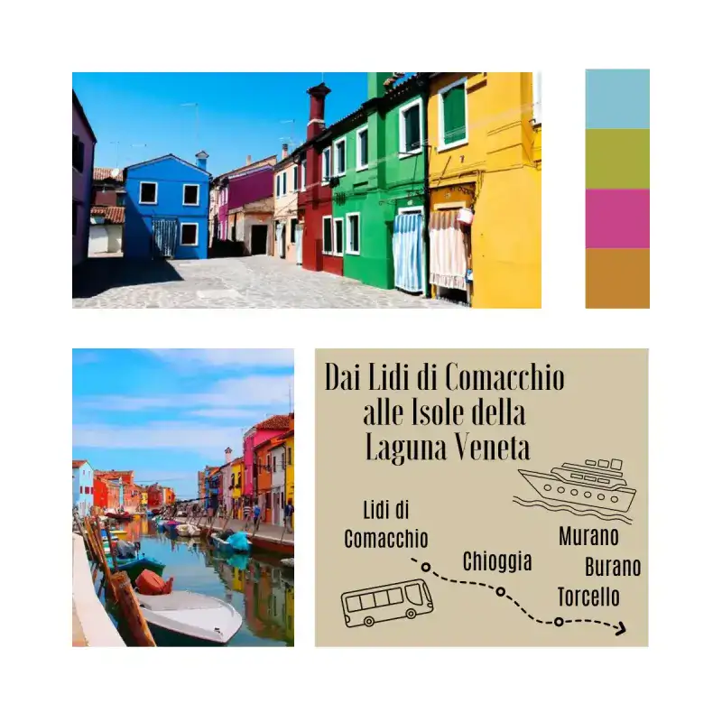 Bus des Lidos de Comacchio aux Îsles de Murano, Burano et Torcello