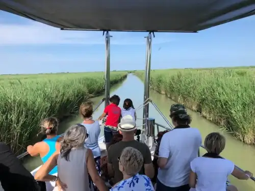 Petite Croisière entre plages et marais du Delta avec le bateau à moteur Albatros